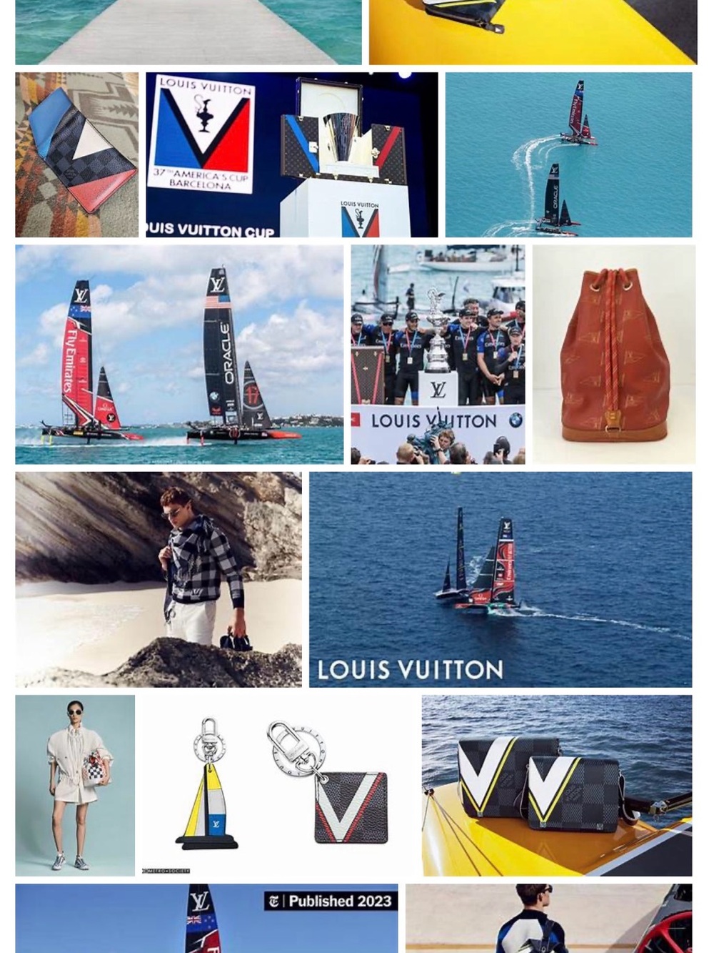 Louis Vuitton Black Leather America's Cup 2017 Key & Card Holder Keyring - Picture 5 of 9